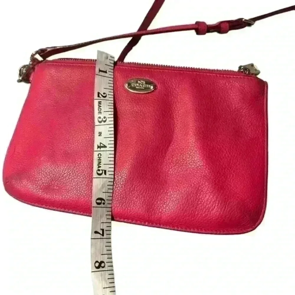 Coach pink leather‎ cross body purse